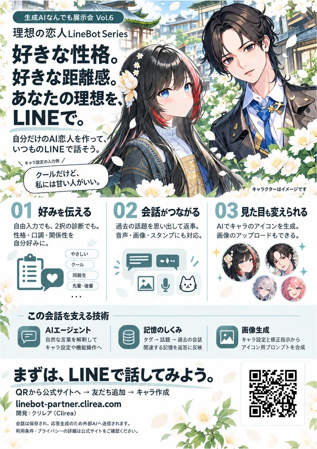 理想の恋人LineBot SeriesのVol.6チラシ