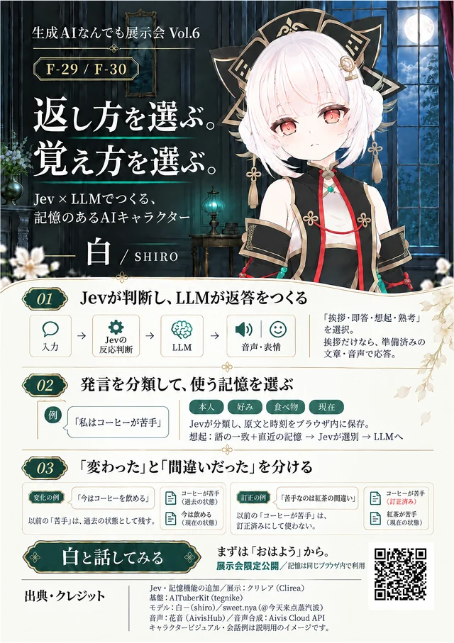 白 / SHIROのVol.6チラシ